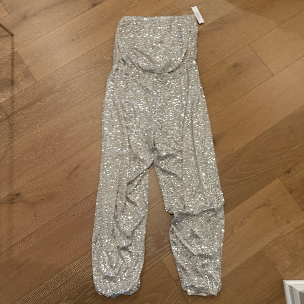 VENUS Glittering Silver Jumpsuit